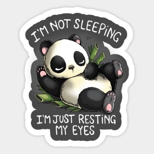 Resting Panda Sticker